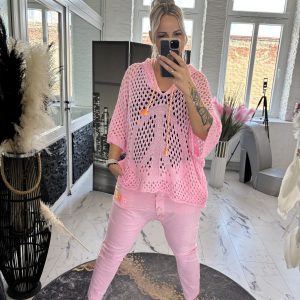 Netzshirt Peace Pink one Size 38-44/46 #1140