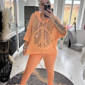 Netzshirt Peace Orange one Size 38-44/46 #1090