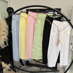 Leinhose mit Zierdeband one SIZE 42-44/46 #1110