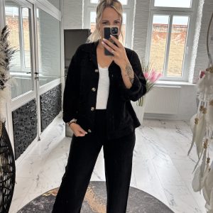 Romy Zweiteiler Schwarz one Size 38-42 # 1128