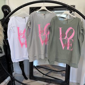 Love Musselin Shirt one Size 38-44 #1079