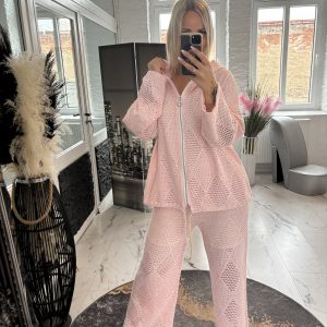 Vanessa Zweiteiler Candy Pink one Size Hose 38-44 Jacke 38-46 # 1126