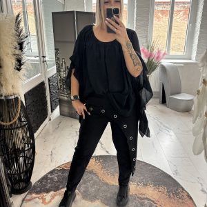 Schlupfhose Fiona schwarz one SIZE 38-44 #1063