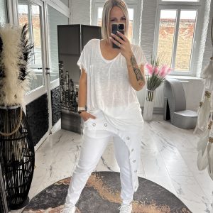 Schlupfhose Fiona weiß one SIZE 38-44 #1111