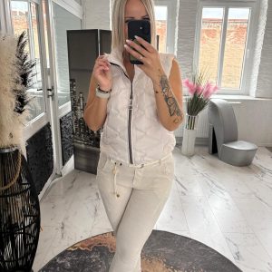 Polly Cropped Weste Natur one Size 36-40 #