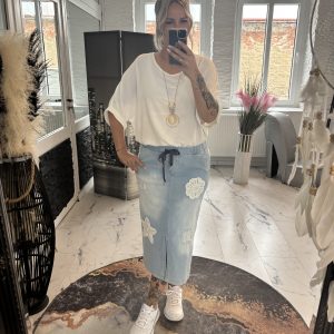 Jeans Rock im Boho Style one SIZE 36-42/44 #1041