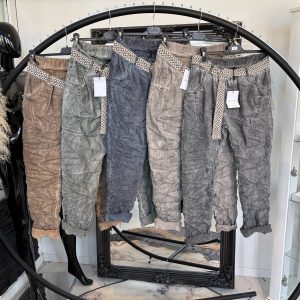 Waschlederhose mit Gürtel one SIZE 38-44 #1056