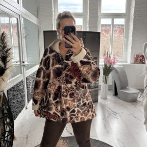 Jacke Rose angeraut innen one Size 38-44 # 1057